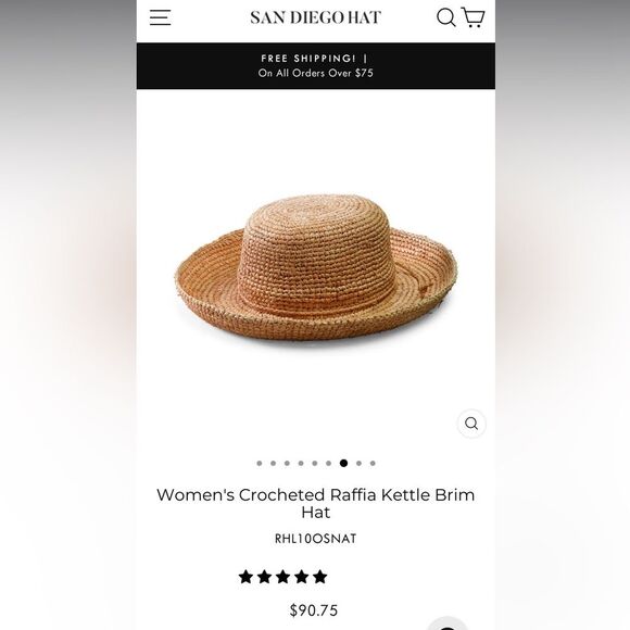San Diego Hat Company Natural Woven Straw Hat Tan & Olive OS Beach Boho Vacation main image 8